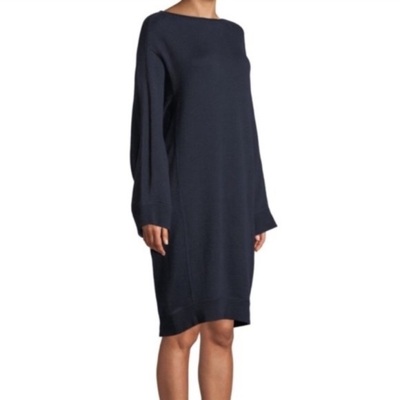 Women's Vince Cotton Terry Shift Dress - Picture 7 of 8